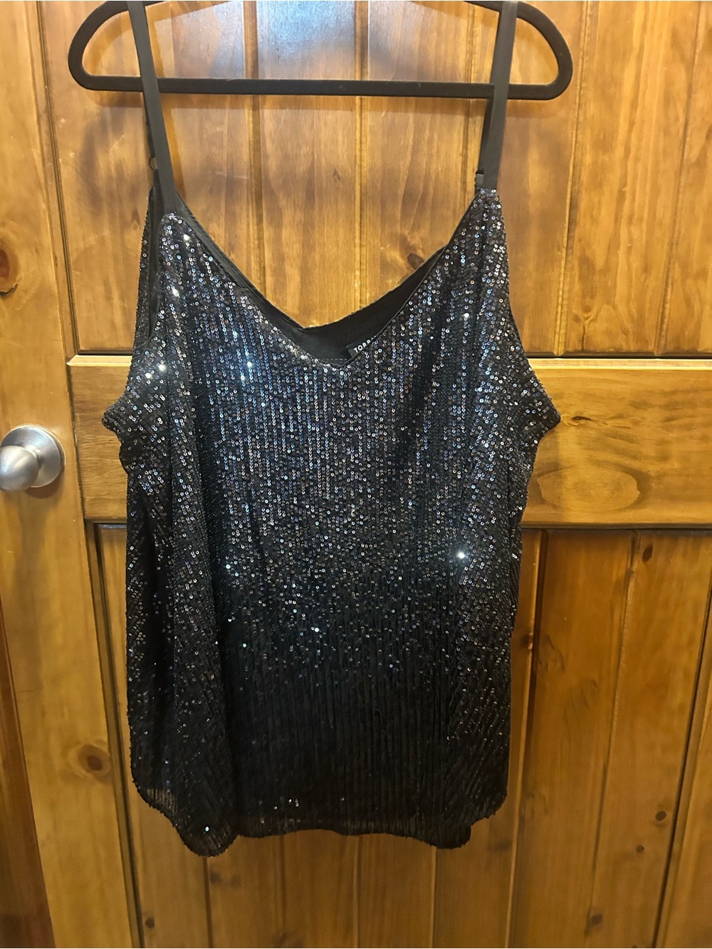 torrid Black Sequin Camisole